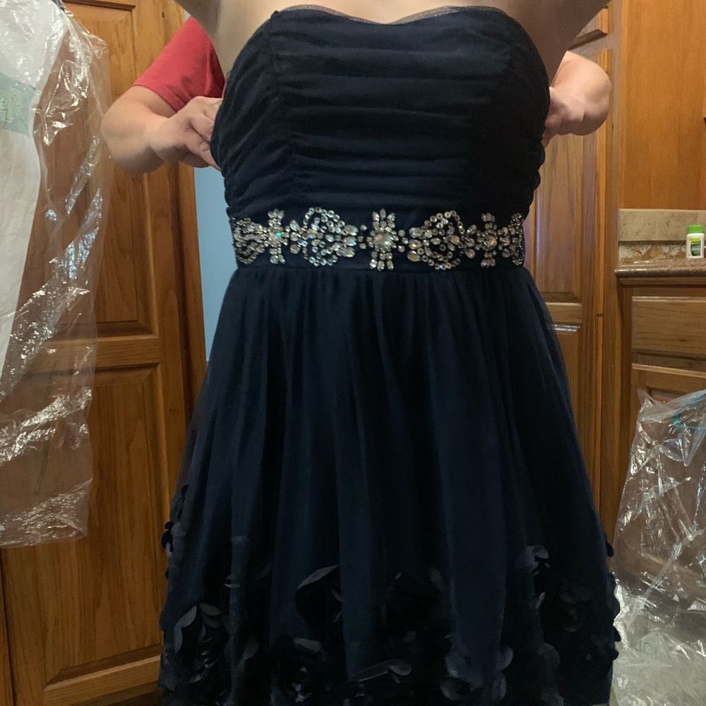 Navy blue formal dress